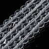 Baking Paint Transparent Glass Round Bead Strands DGLA-Q022-6mm-01-1