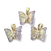 Real 18K Gold Plated Rack Plating Brass Micro Pave Cubic Zirconia Pendants KK-R161-06G-06-1