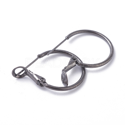 Brass Hoop Earrings KK-I665-26A-B-1