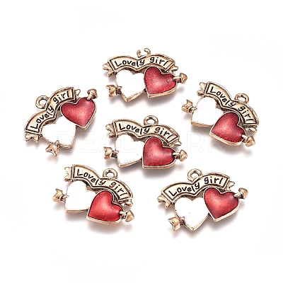 Alloy Enamel Pendants PALLOY-CJC0001-43AG-1