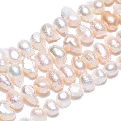 Natural Cultured Freshwater Pearl Beads Strands PEAR-N014-05-1