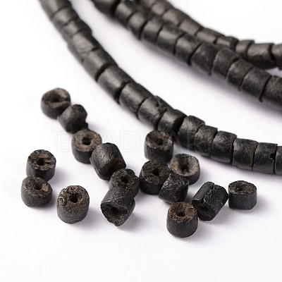 Natural Coconut Column Bead Strands X-COCB-O001-08-1