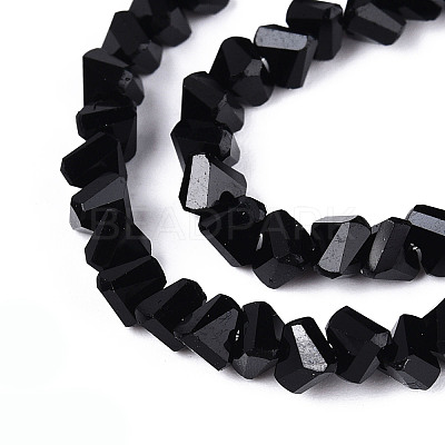 Opaque Glass Beads Strands X-GLAA-N019-4mm-01-1