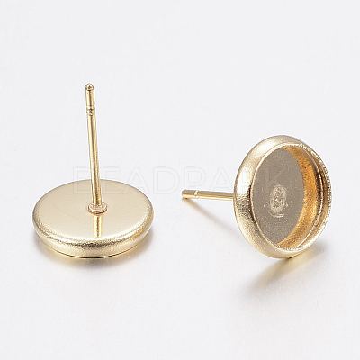 304 Stainless Steel Stud Earring Settings X-STAS-H436-20A-1