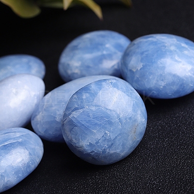 Natural Celestite/Celestine Palm Stones PW-WG52452-01-1