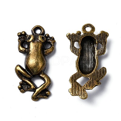 Tibetan Style Pendant Rhinestone Settings TIBE-R184-AB-FF-1