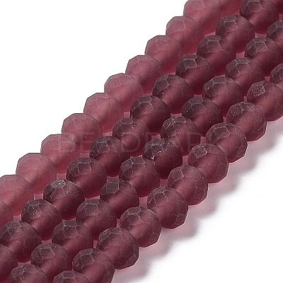 Transparent Glass Beads Strands EGLA-A034-T8mm-MD13-1