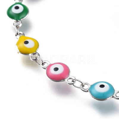 304 Stainless Steel Link Bracelets BJEW-M203-04P-B-1