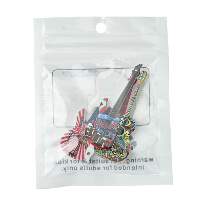 5Pcs 5 Styles Acrylic Pendants MACR-FS0001-74-1