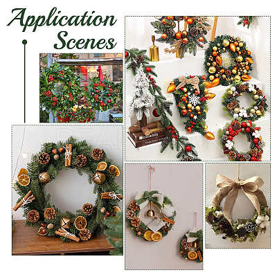 8Pcs 4 Styles Wreath Frames for Crafts WOOD-FG0001-33-1