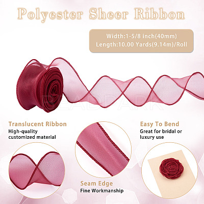 Polyester Wired Ribbon OCOR-TAC0038-10C-1