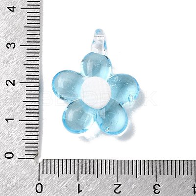 Handmade Lampwork Pendants LAMP-K043-02C-1