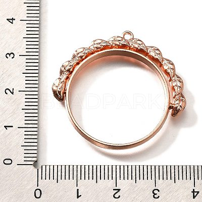Alloy Open Back Bezel Pendants PALLOY-I223-12RG-1