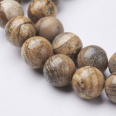 Natural Gemstone Beads Strands X-GSR12mmC016-1