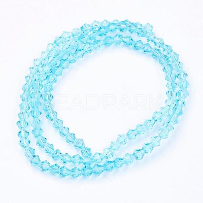 Imitation Austrian Crystal 5301 Bicone Beads GLAA-S026-06-1