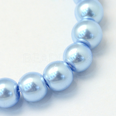 Baking Paint Glass Pearl Bead Strands X-HY-Q003-3mm-24-1