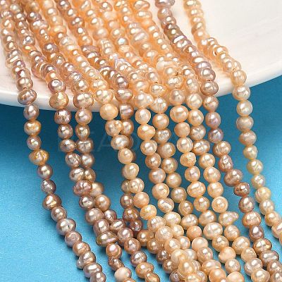 Natural Cultured Freshwater Pearl Beads Strands PEAR-L034-09B-1