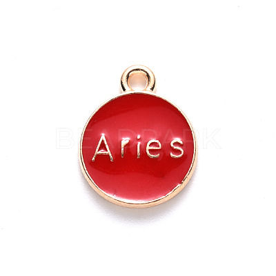 Alloy Enamel Pendants ENAM-S124-01B-07A-1