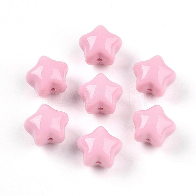 Opaque Acrylic Beads SACR-T017-37C-1