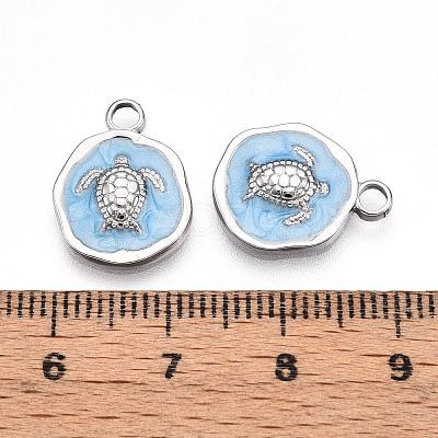 304 Stainless Steel Pendants X-STAS-N108-08B-P-1