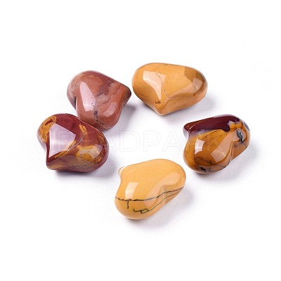 Natural Mookaite Heart Palm Stone G-F659-A04-1