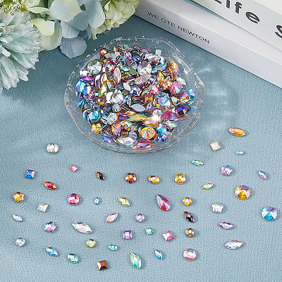 600Pcs Acrylic Rhinestone Cabochons DIY-WH20007-239A-1