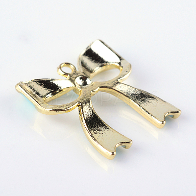 Bowknot Alloy Enamel Pendants ENAM-Q033-22C-1