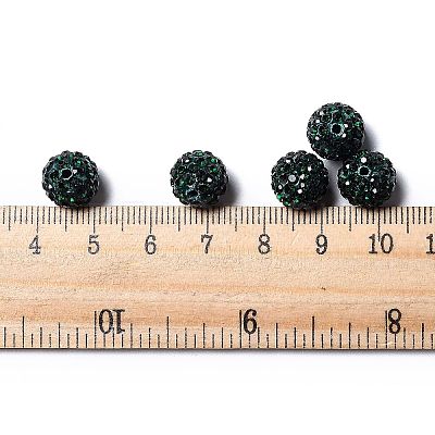 Pave Disco Ball Beads X1-RB-A130-10mm-19-1