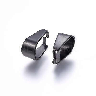 304 Stainless Steel Snap On Bails Ion Plating(IP) STAS-P214-08B-03-1