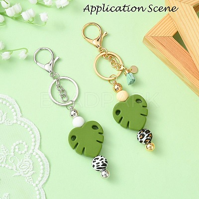 Alloy Bar Beadable Keychain for Jewelry Making DIY Crafts KEYC-A011-01G-1