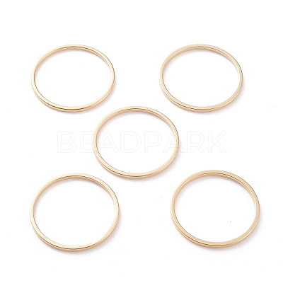 Brass Linking Rings KK-Y003-03G-G-1