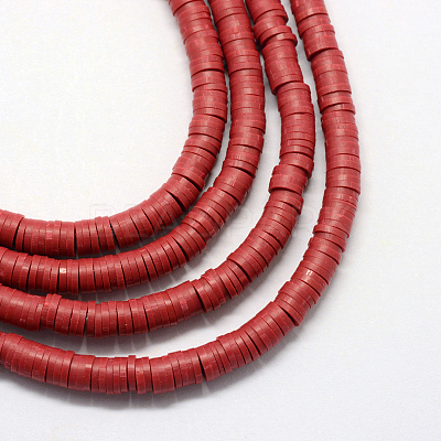 Handmade Polymer Clay Heishi Beads X-CLAY-R067-8.0mm-29-1