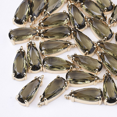 Transparent Glass Pendants X-GLAA-T007-22A-1