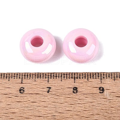 Opaque Acrylic European Beads OACR-E033-19L-1