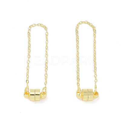 Brass Magnetic Clasp with Cable Safety Chain X-KK-F839-035G-1