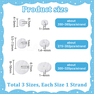3 Strands 3 Styles Freshwater Shell Beads Strands SHEL-GA0002-32-1