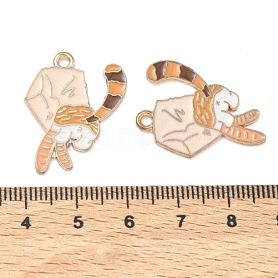Alloy Enamel Pendants ENAM-A013-01C-G-1
