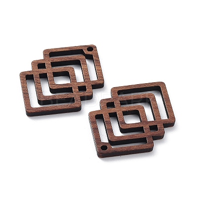 Walnut Wood Laser Cut Pendants WOOD-Q051-01D-1
