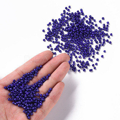 Baking Paint Glass Seed Beads SEED-S002-K6-1