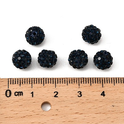 Pave Disco Ball Beads RB-H258-8MM-207-1