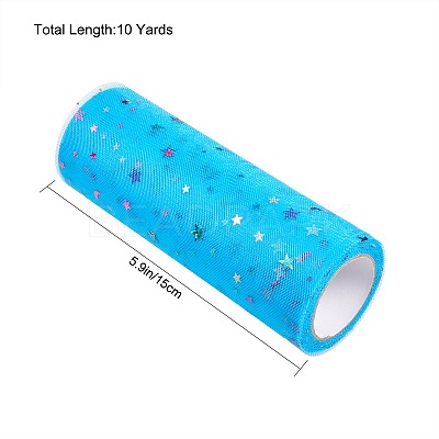 Star Sequin Deco Mesh Ribbons OCOR-P010-F09-1