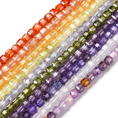 Cubic Zirconia Bead Strands ZIRC-P109-01B-1