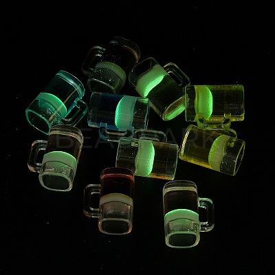 Luminous Resin Miniatures Beer for Dollhouse Kitchen Micro Landscaping Decoration RE-CBAC39A-03-1