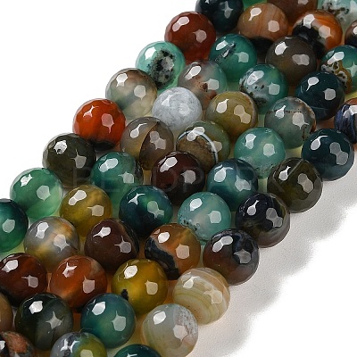 Natural Agate Beads Strands G-M437-B01-01D-1