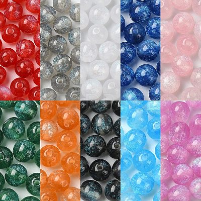 20Pcs Round Imitation Cat Eye Resin Beads RESI-YW0004-43A-1