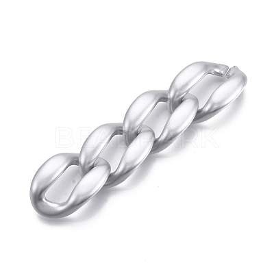 Spray Painted CCB Plastic Linking Rings CCB-R104-02A-03-1