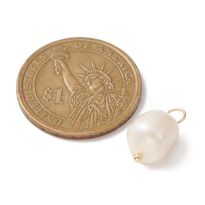 Natural Freshwater Pearl Pendants X-PALLOY-JF02153-01-1