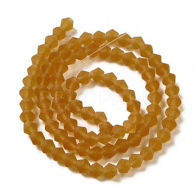 Imitate Austrian Crystal Frosted Glass Beads Strands GLAA-F029-TM2mm-B28-1