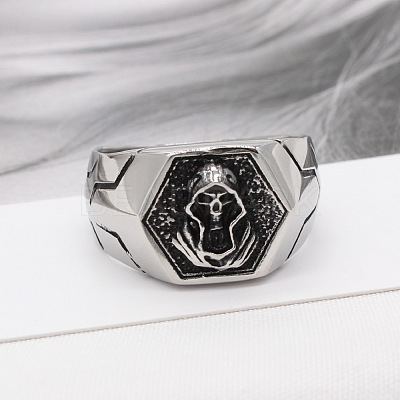 316L Surgical Stainless Steel Finger Rings for Men FS-WG2869D-04-1