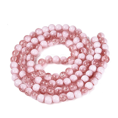 Crackle Glass Beads Strands GLAA-U001-8mm-13-1